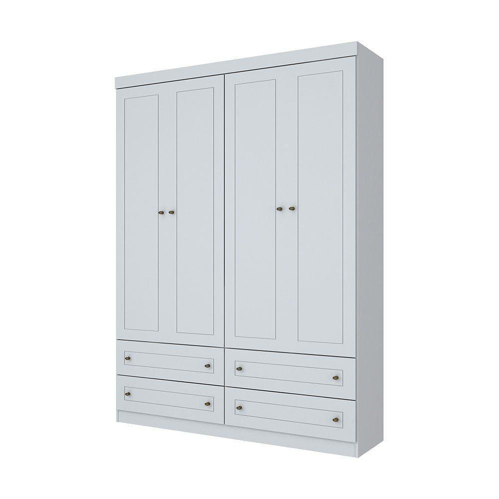 Guarda-Roupa de Solteiro Henn 4 Portas Americano