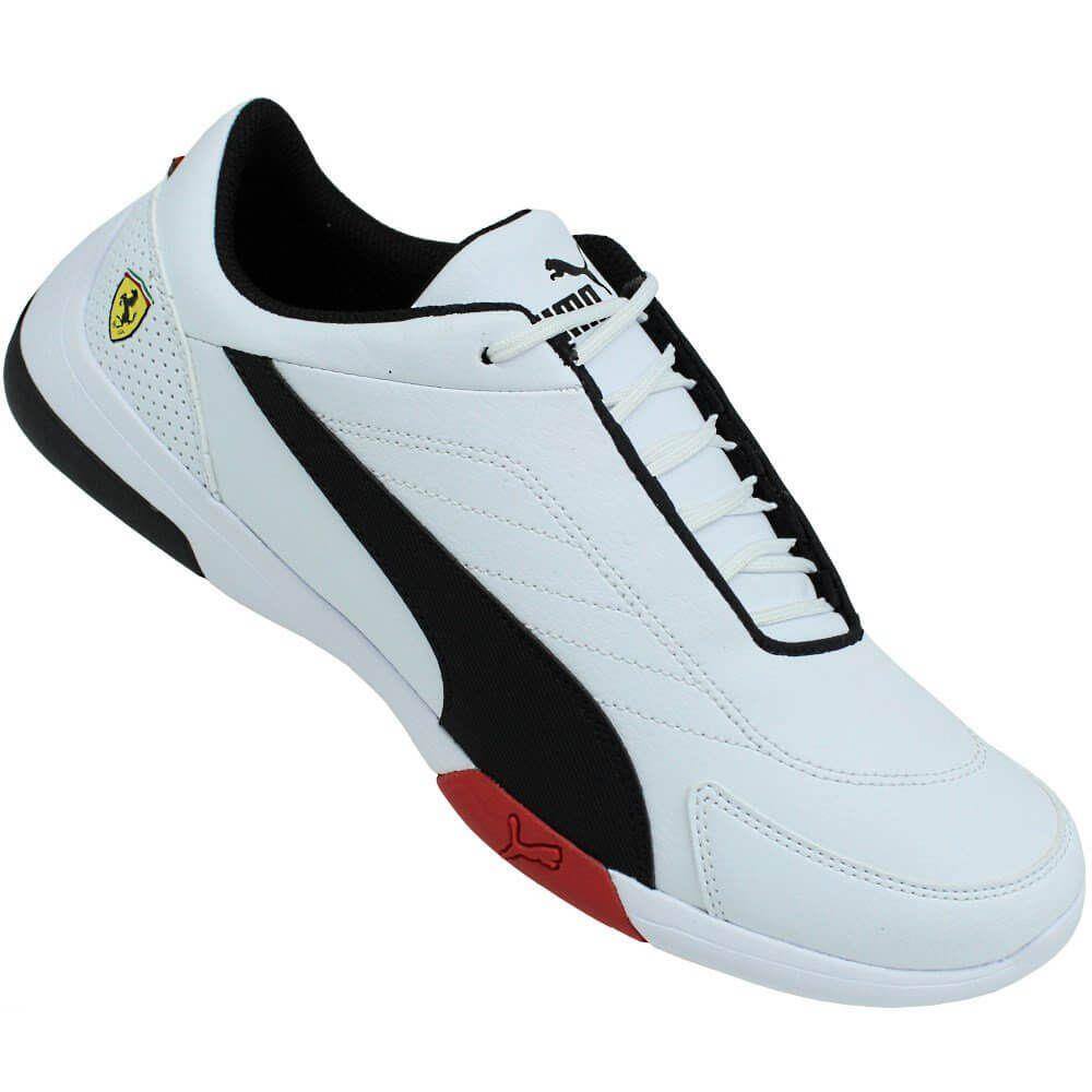 Tenis puma sf kart cat iii adulto unissex preto branco 37 | Extra