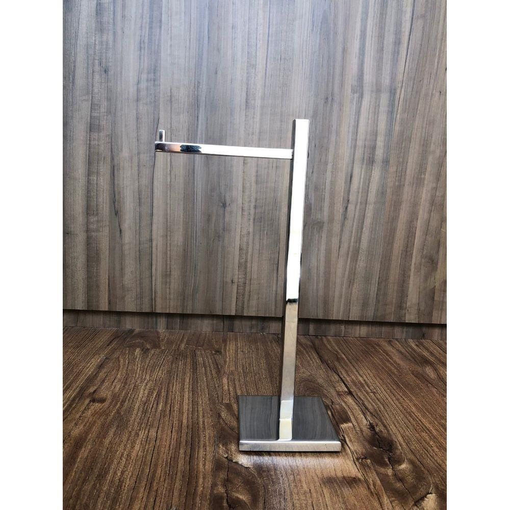 Porta Toalha De Apoio Luxo Lavabo Quadrado Inox