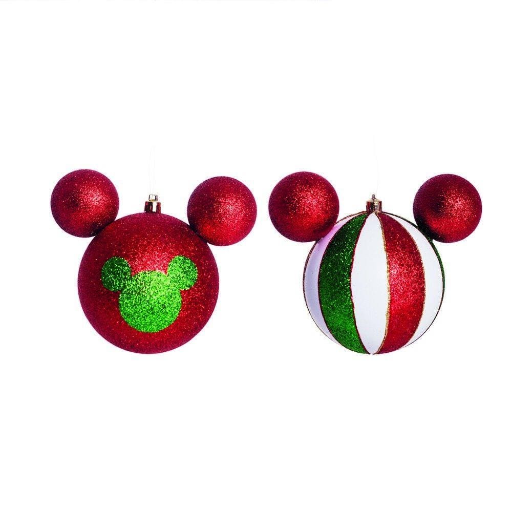 Bola Natal Mickey Disney P/Pendurar De Árvore De Natal 6Pçs