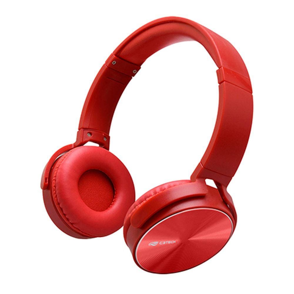 Fone de Ouvido - 3,5mm - C3 Tech Dobravel - Vermelho - PH-110RD C3 TECH