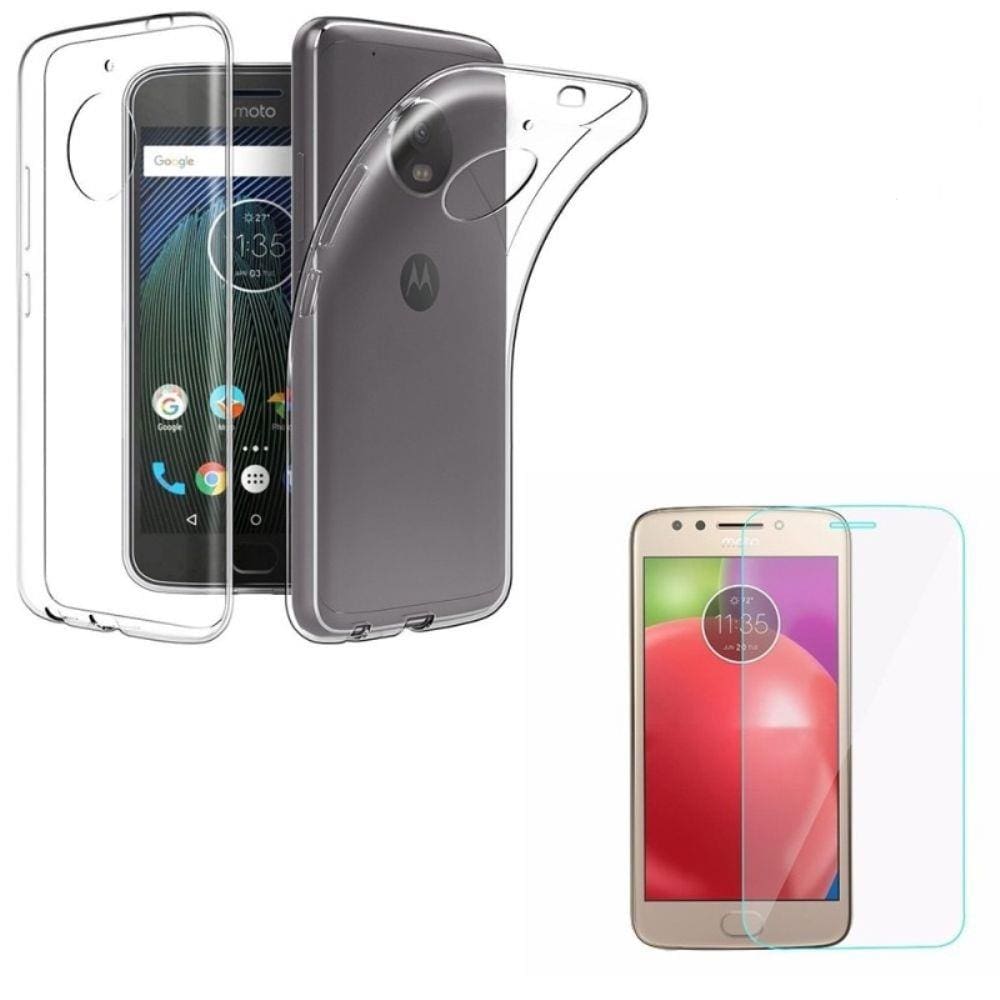 Kit Capinha ultra fina + Película Gel Moto E4 Plus XT-1773