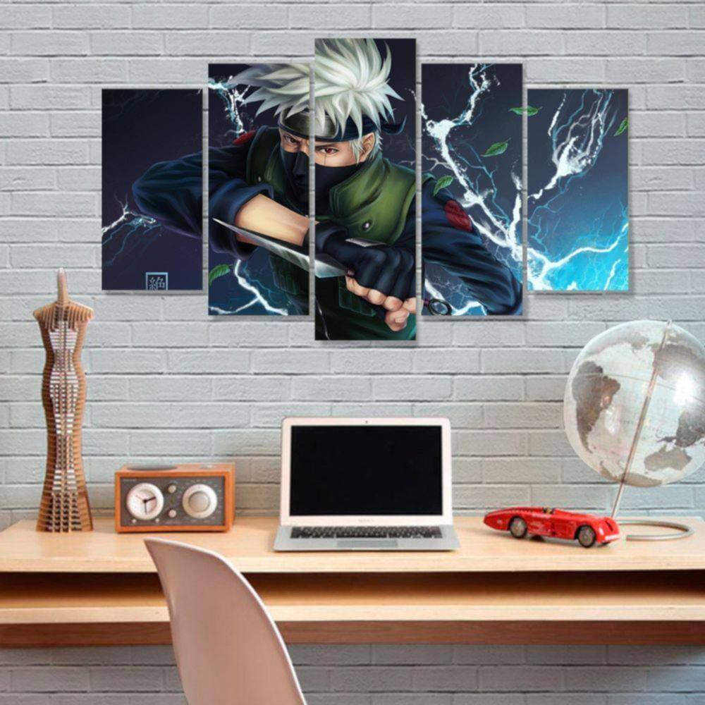 Quadro Decorativo Naruto Anime Olhos Desenho Otaku na Americanas