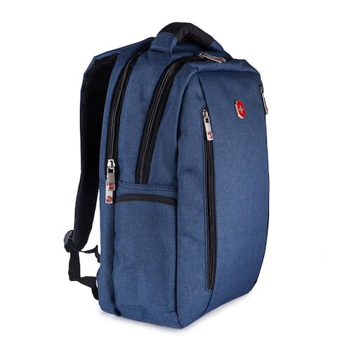 imagem-Mochila Para Notebook Executiva em Poliéster Nobre SWISSLAND Genebra Azul Marinho