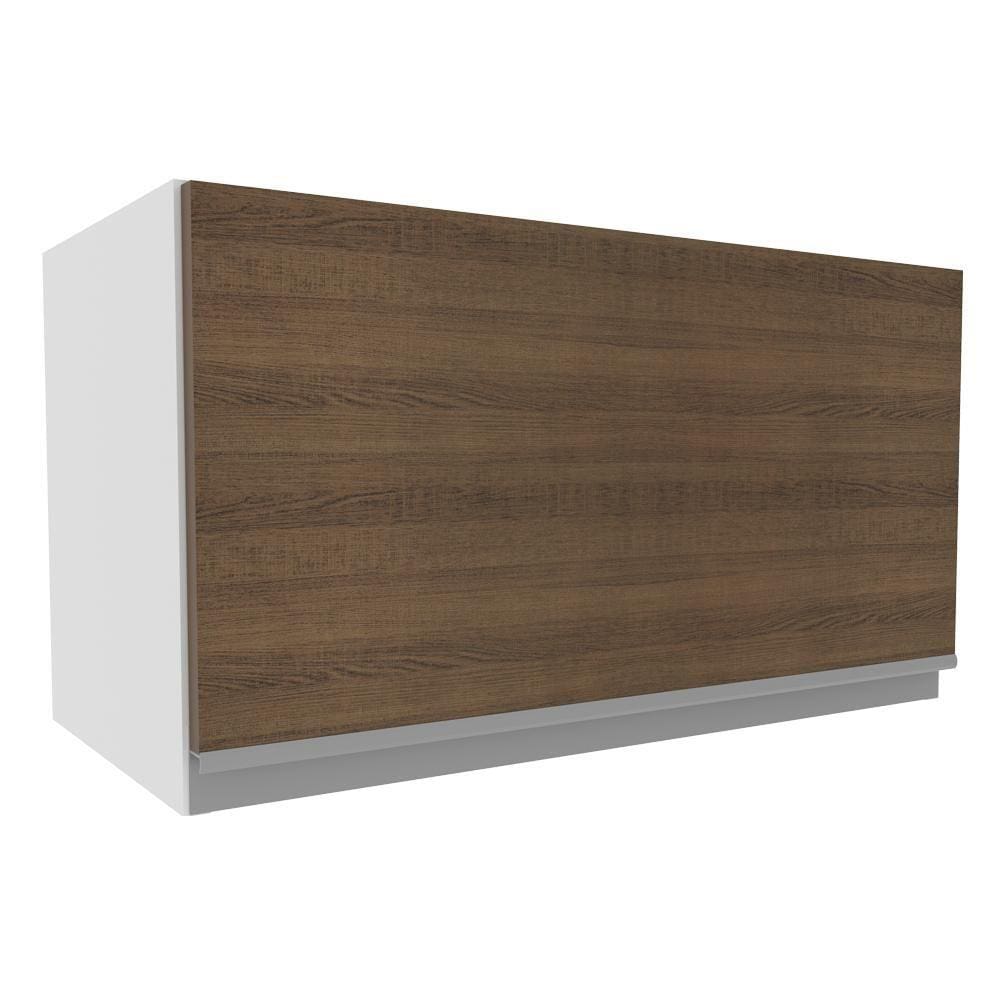 Armário Aéreo Madesa Glamy 1 Porta Suspensa - Branco/Rustic