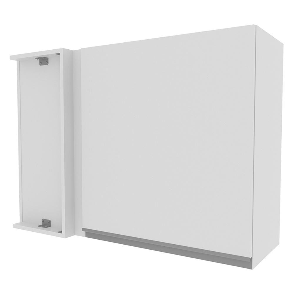 Armário Aéreo de Canto Madesa Glamy 1 Porta - Branco