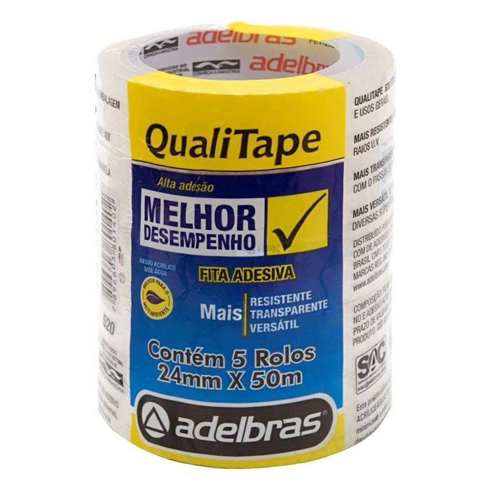 Fita para Empacotamento Qualitape 24MMX50M