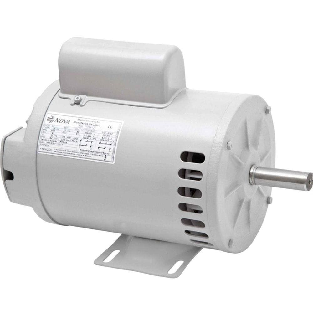 Motor Eletrico Nova Motores 3Cv 2 Polos Ip21 Monofasico 110/220V