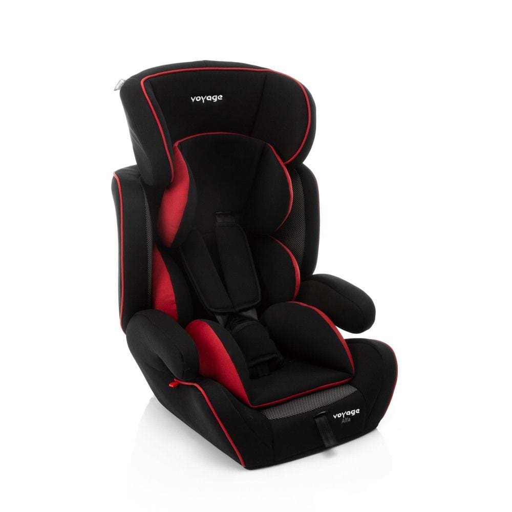 Cadeirinha Alfa de 9 a 36kg Voyage Preto e Vermelho