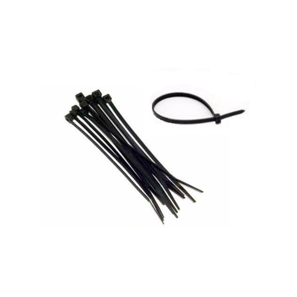 Abraçadeira em Nylon 15cm Preto com 100 Unidades