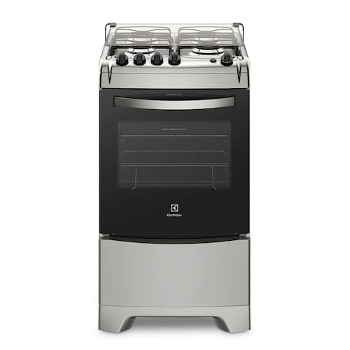 imagem-Fogão de Piso Inox 4 Bocas com Forno de 70L Electrolux (52LXS) - Bivolt