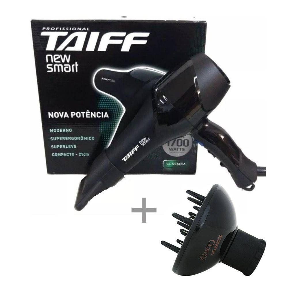 Kit Taiff Secador Profissional New Smart 1700W - 127V + Difusor Curves