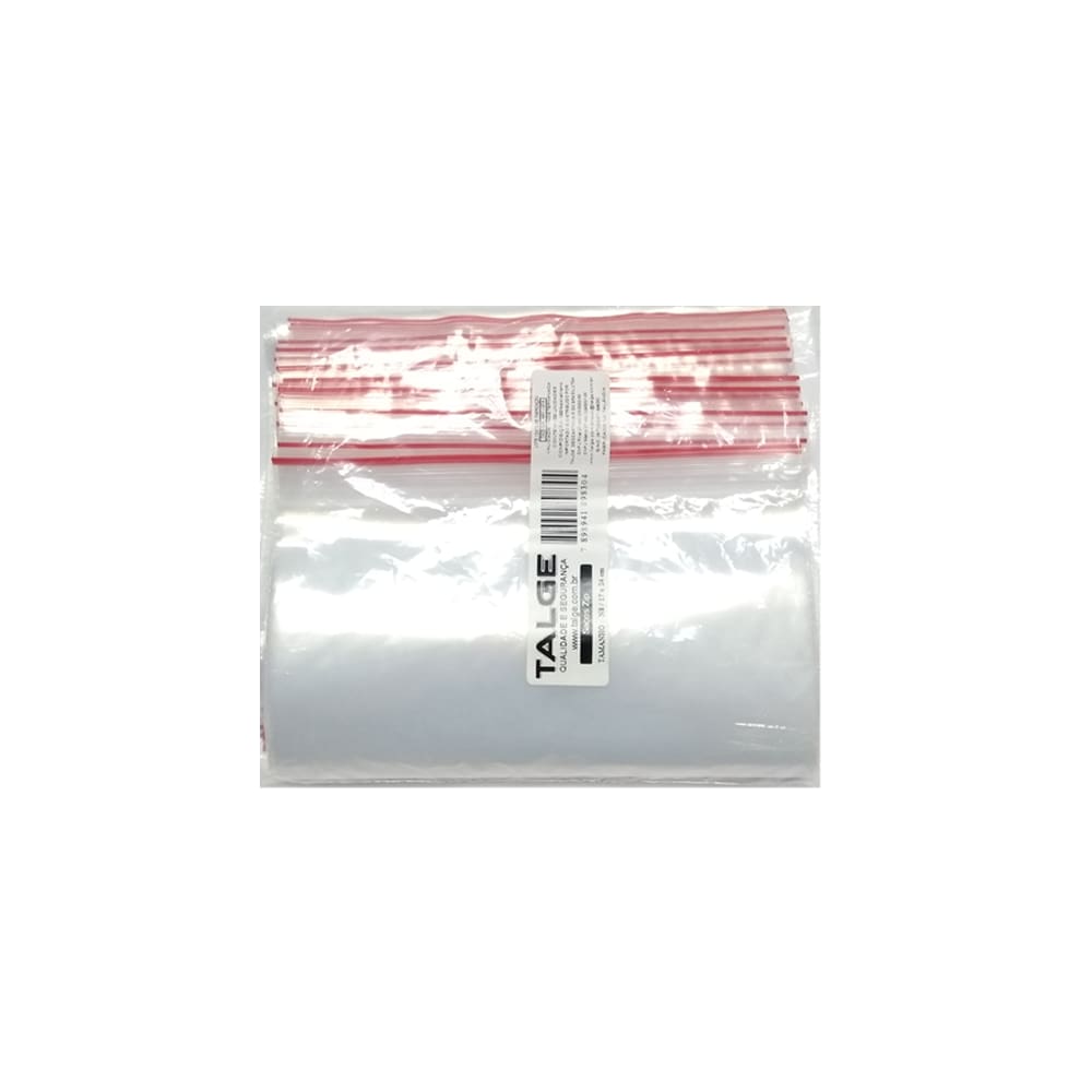 Saco Zip Lock 17x24 - nº8 com 100 Un