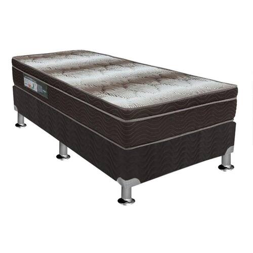 Conjunto Colchão Ortobom Light OrtoPillow+Box Nobuck Nero Black Solteiro 88 Menor preço em Conjunto Colchão Ortobom Light OrtoPillow+Box Nobuck Nero Black Solteiro 88
