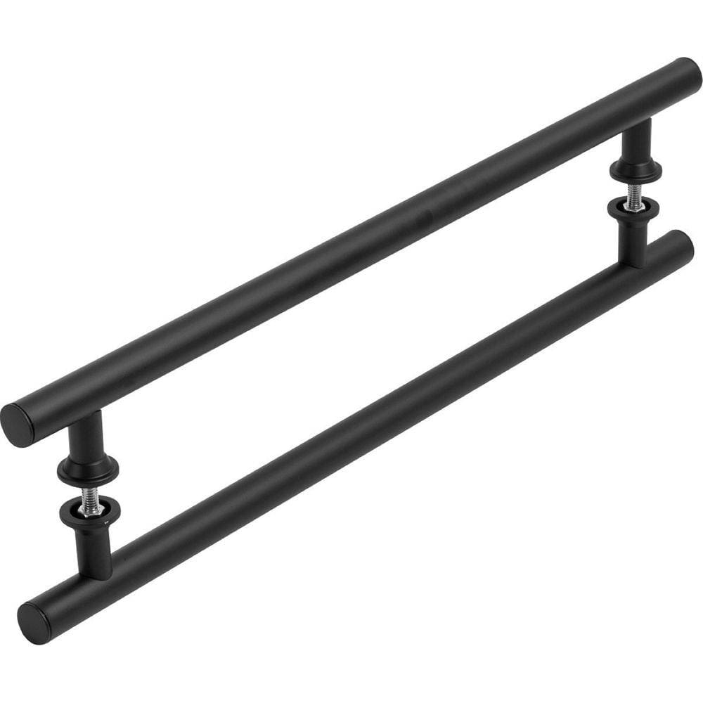 Puxador Preto Para Porta De Vidro E Madeira 60cm