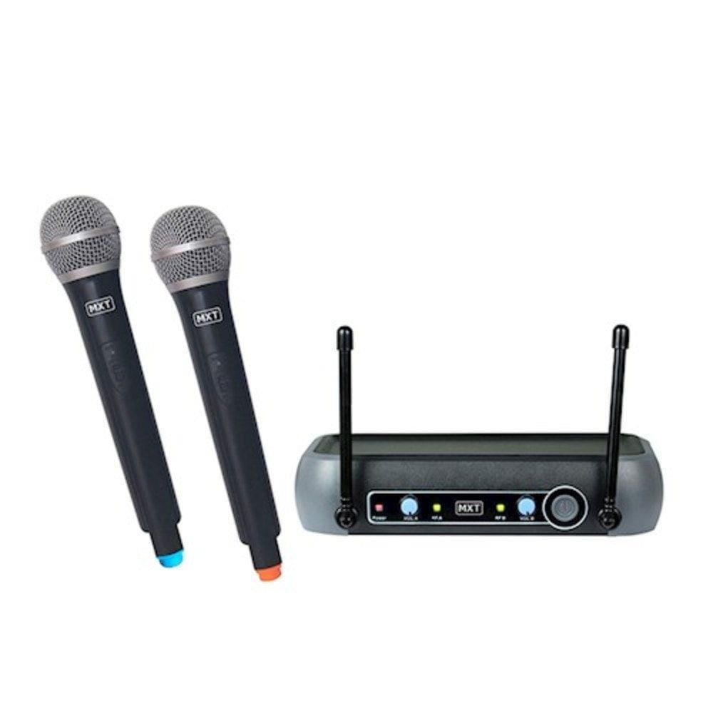 Microfone Duplo Sem Fio Mxt Uhf-202