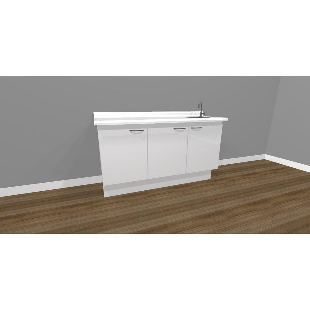 Balcão Para Dentistas Triplo Com Pia