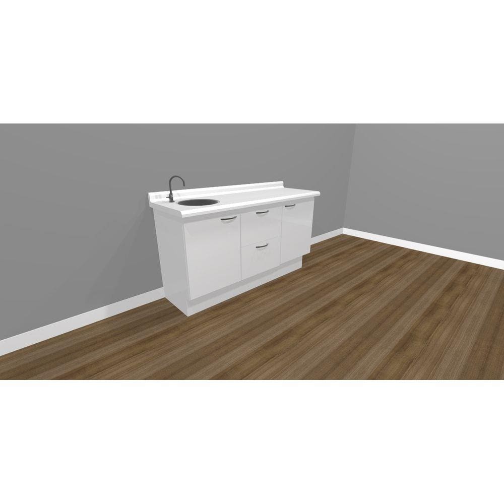 Balcão Para Dentistas Triplo Com Pia