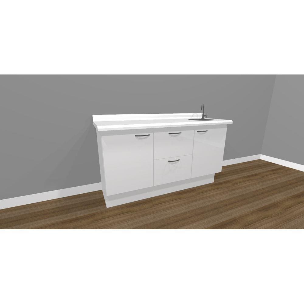 Balcão Para Dentistas Triplo Com Pia