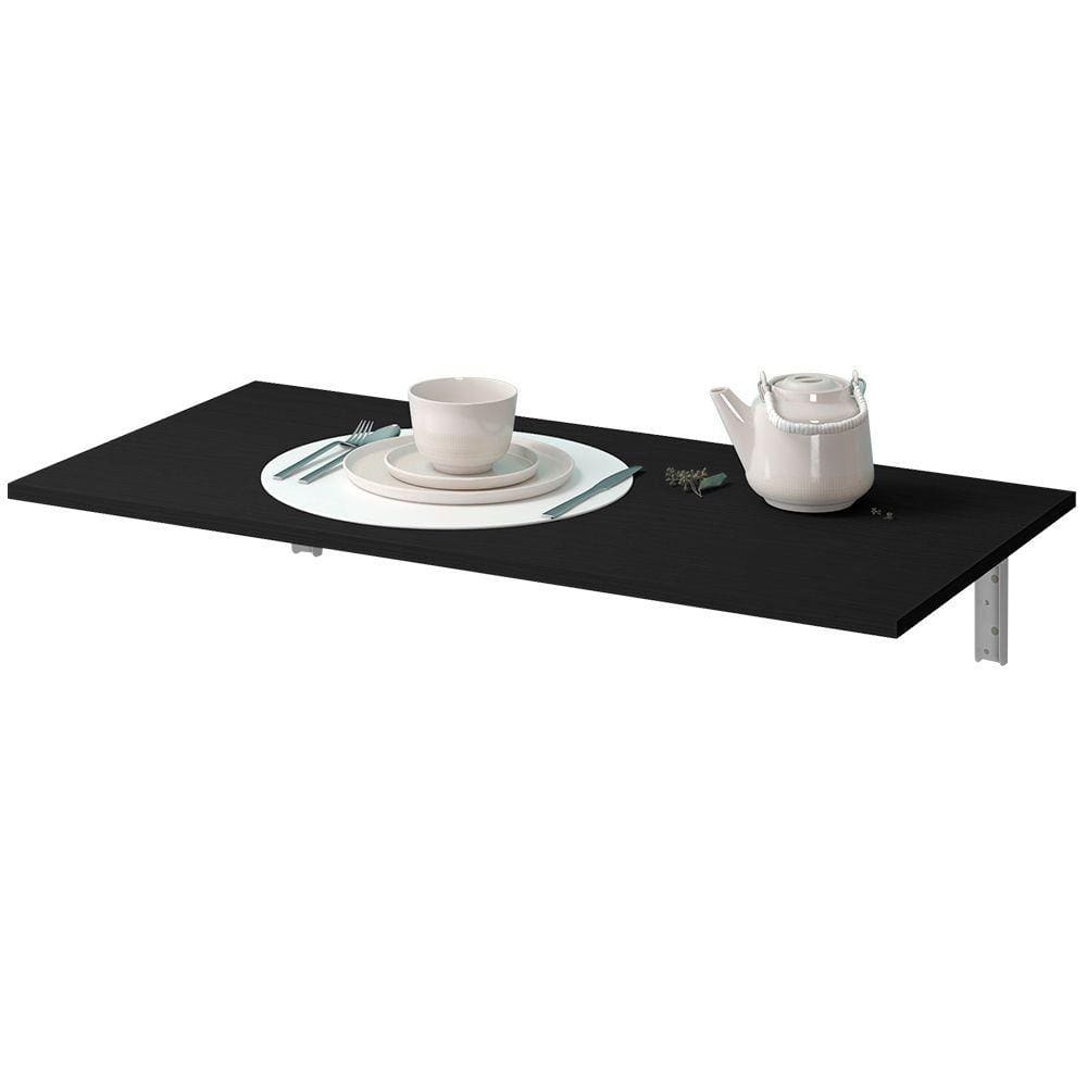 Mesa Dobrável de Parede Cozinha Escritório Slim L03 Suspensa