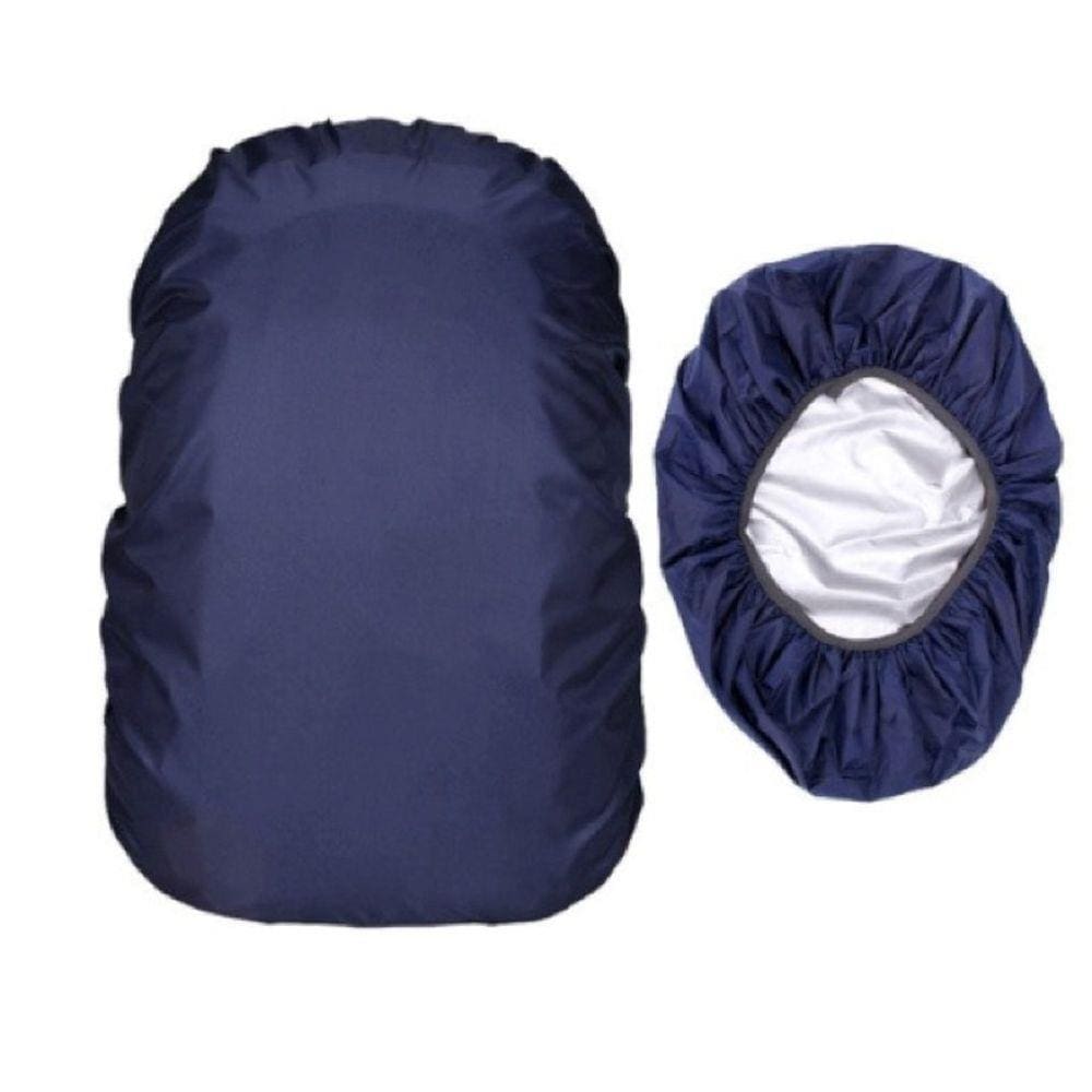 Capa Mochila Impermeável Proteção Chuva Média Azul Marinho