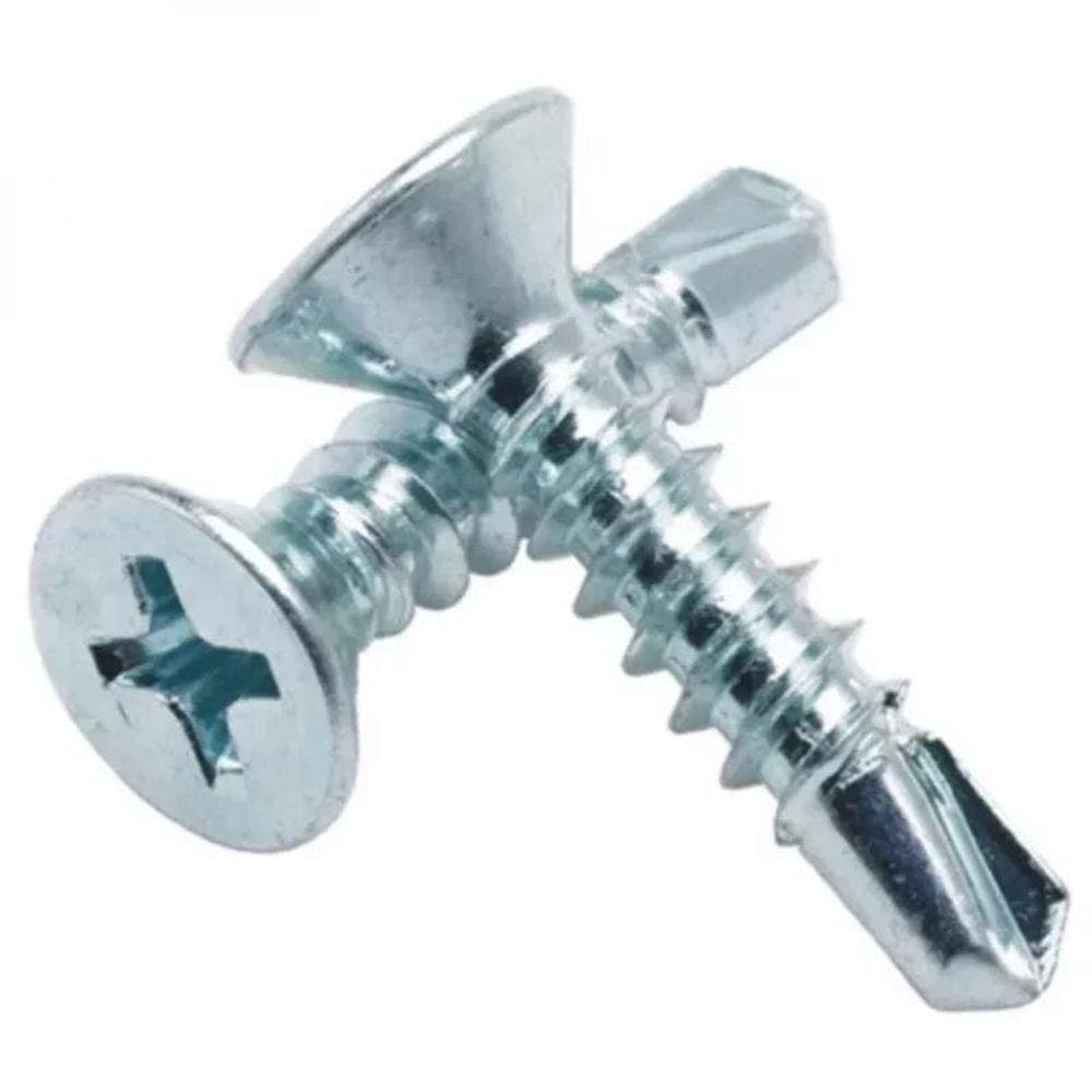 Parafuso Autobrocante Cabeça Chata 4,2X25 Phillips 100 Unidades