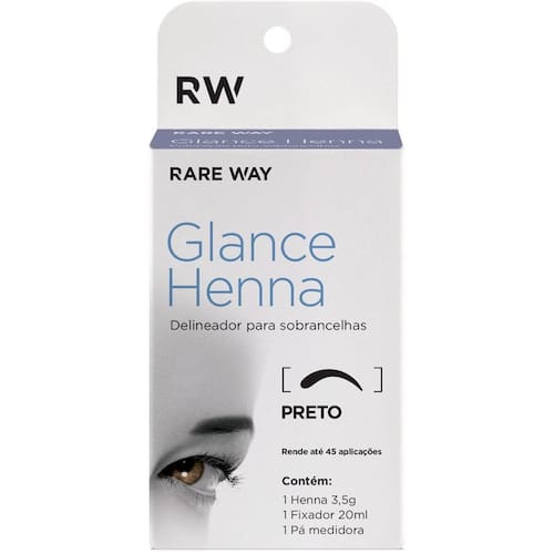 imagem-Glance Henna Preto Rareway Delineador Sobrancelha Indiana