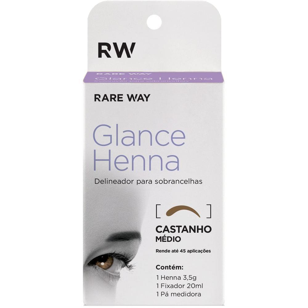 Glance Henna Castanho Médio Delineador Sobrancelha