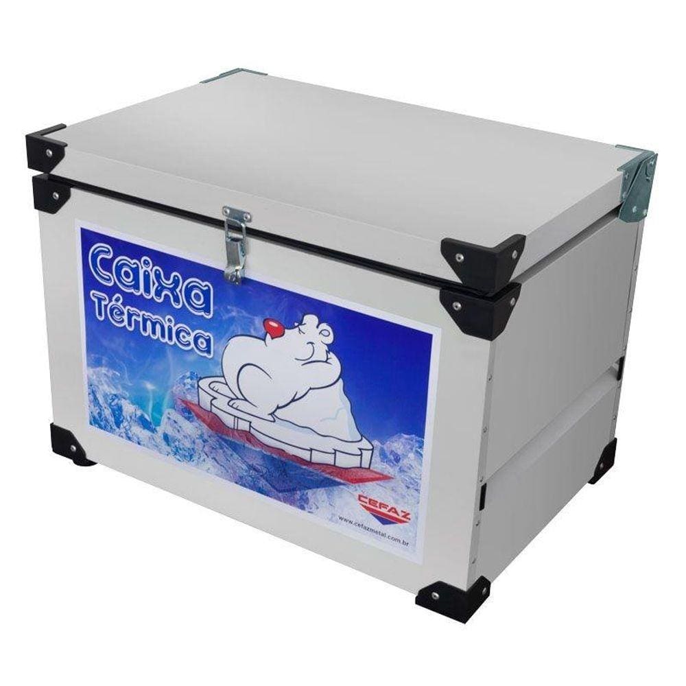 Caixa Térmica 68 Litros Chapa Interna Inox - Cefaz