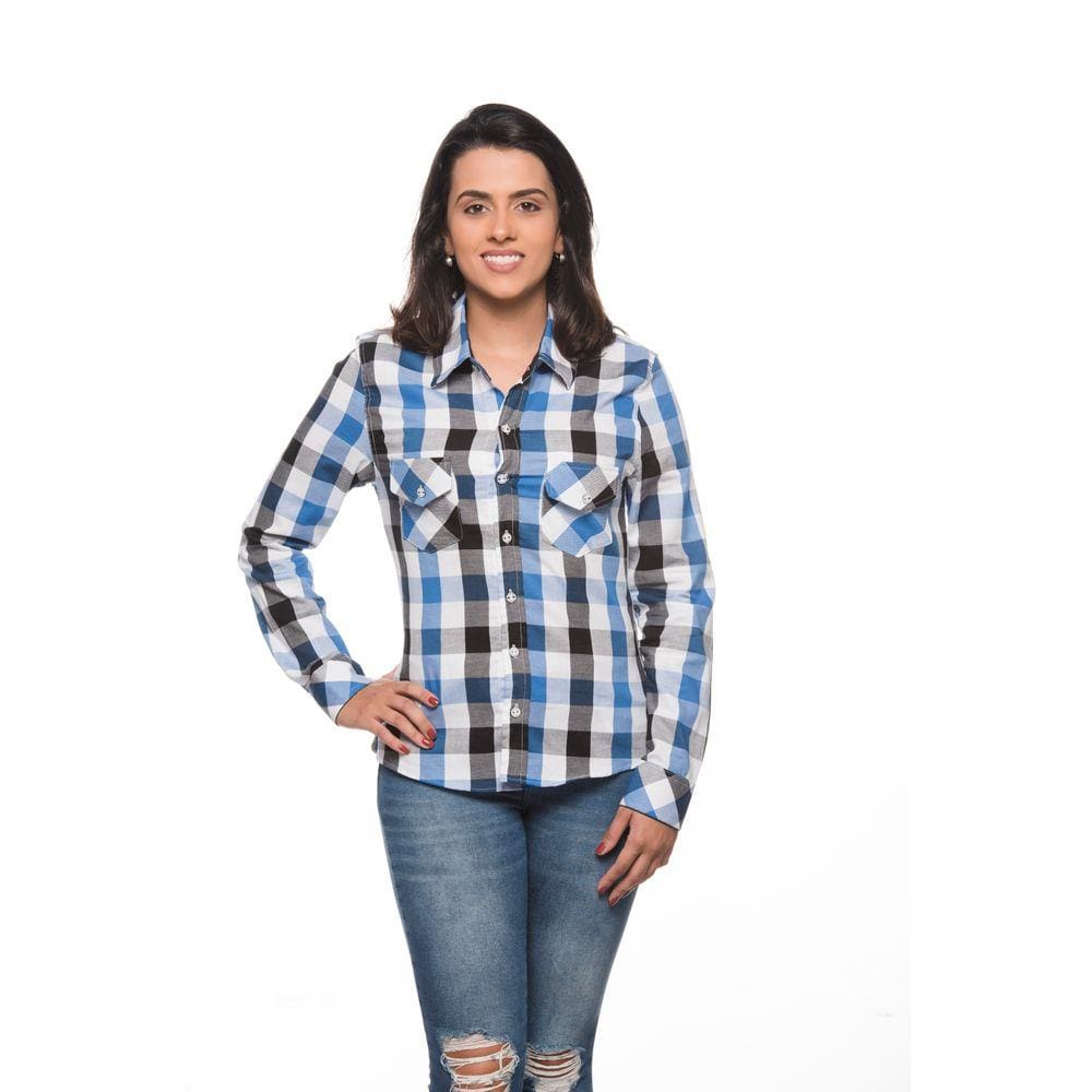 Comprar camisa best sale xadrez feminina barata