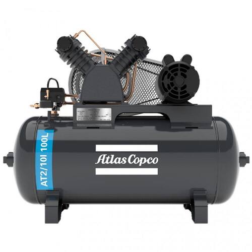 Compressor Atlas Copco At 2 10I 100 Litros 140 Libras 2 cv Monofásico IP21 110/220v Menor preço em Compressor Atlas Copco At 2 10I 100 Litros 140 Libras 2 cv Monofásico IP21 110/220v