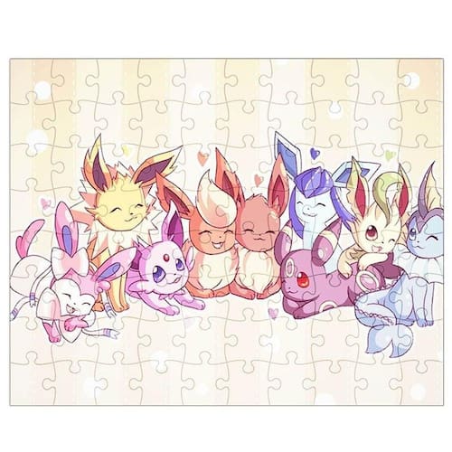 Quebra-Cabeça Personalizado 90 Peças - 30 cm x 20 cm Pokémon