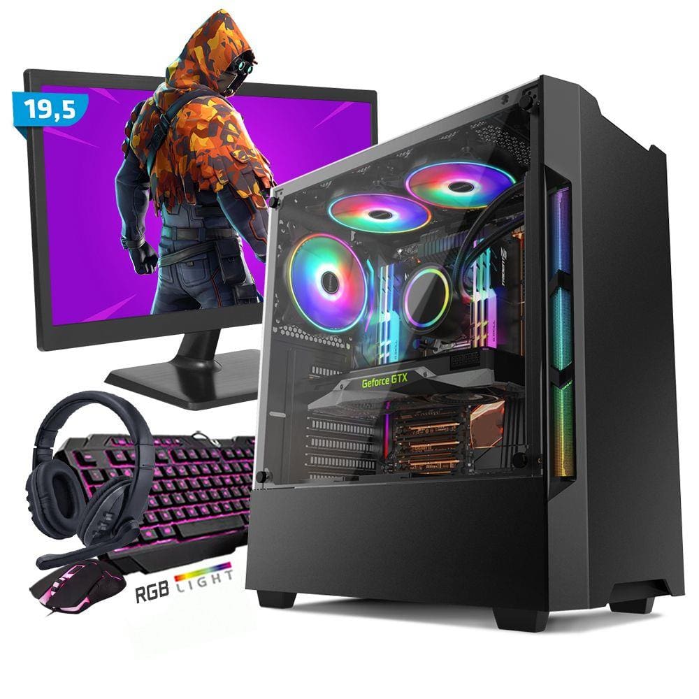 Pc Gamer Completo I5/8gb/hd1tb/vídeo2gb/monitor E Kit Gamer