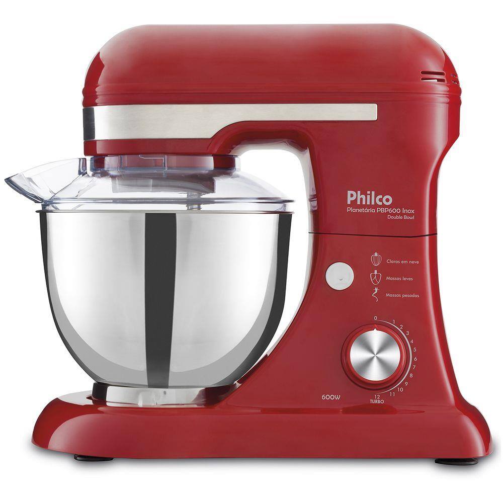 Batedeira Planetária Philco PBP600V Turbo Inox | Extra