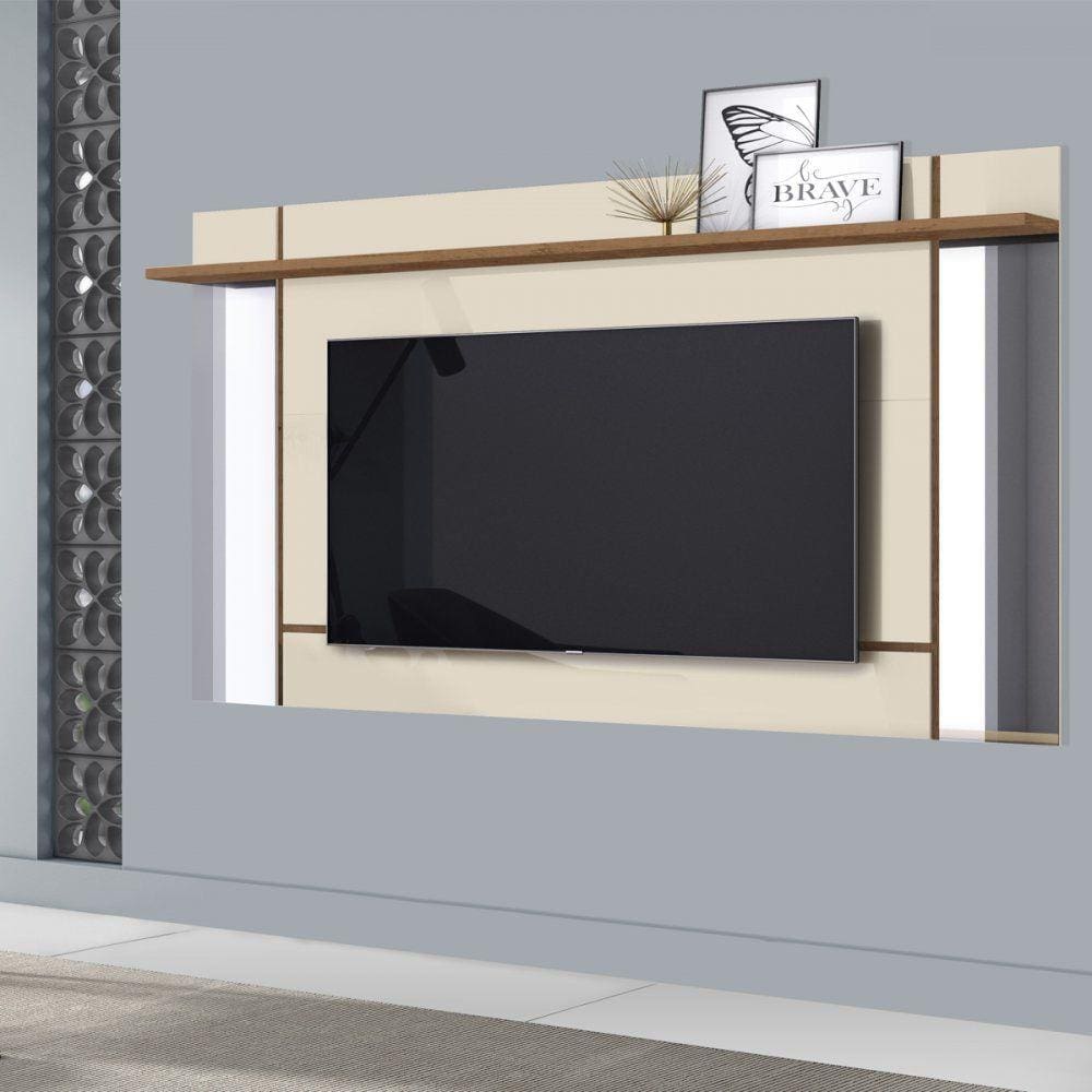 Painel para TV até 65 Polegadas com Espelhos Laterais Malibu Belaflex