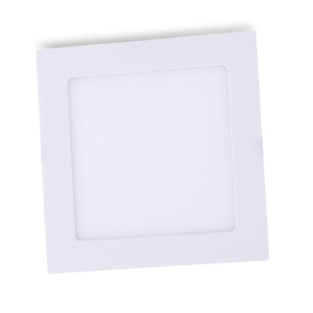 Luminária de Led Embutir Quadrada 12W 6500K Fria Forceline