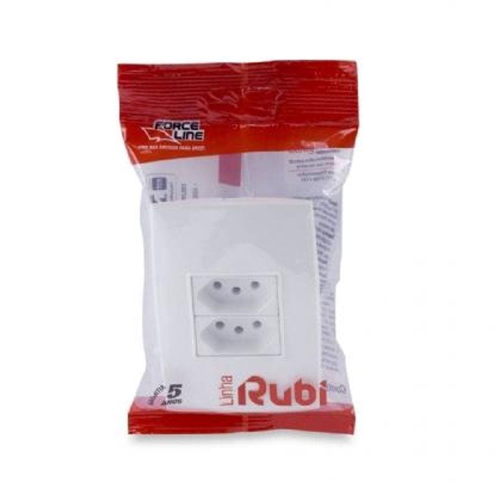 Conjunto 2 Tomadas Simples 20A Force Line