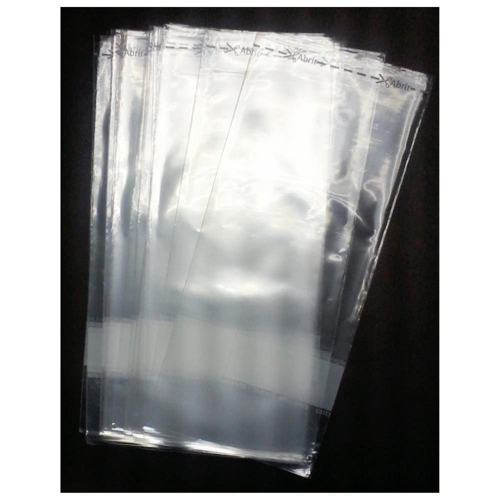Saco Plástico para Amostra de Alimentos 15 x 35 0,09 micras c/ 500un