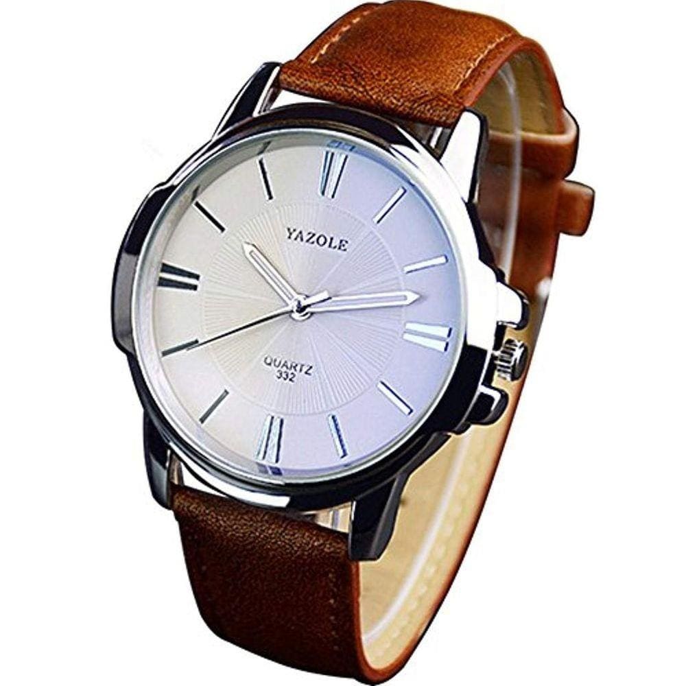 APENAS HOJE 50% OFF! Relógio Masculino Elegante Pulseira de Couro –  EvolutionLifestyle.Store