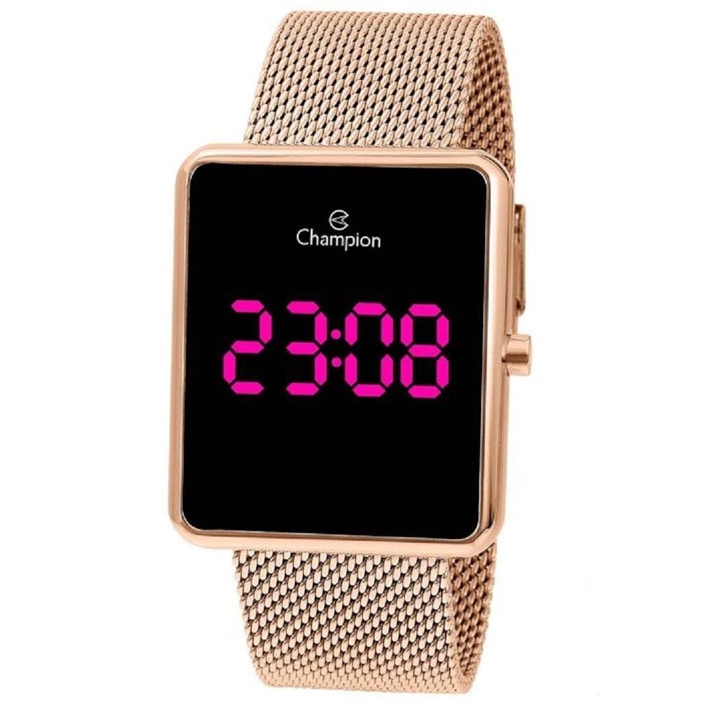 Relógio Champion Unissex Digital Led Lilas Ch40080H Rose