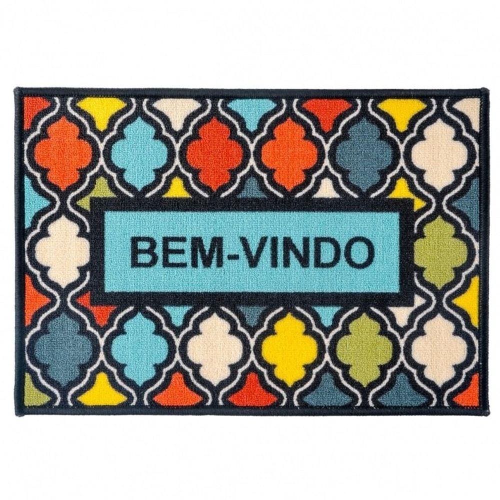 Tapete Porta Emborrachado 45x65cm Colors Panosul