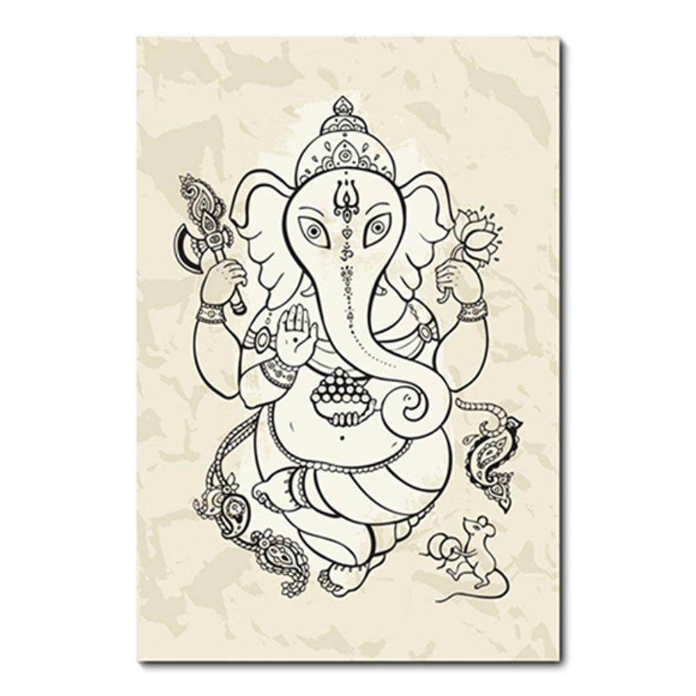Placa Decorativa - Ganesha - 0709