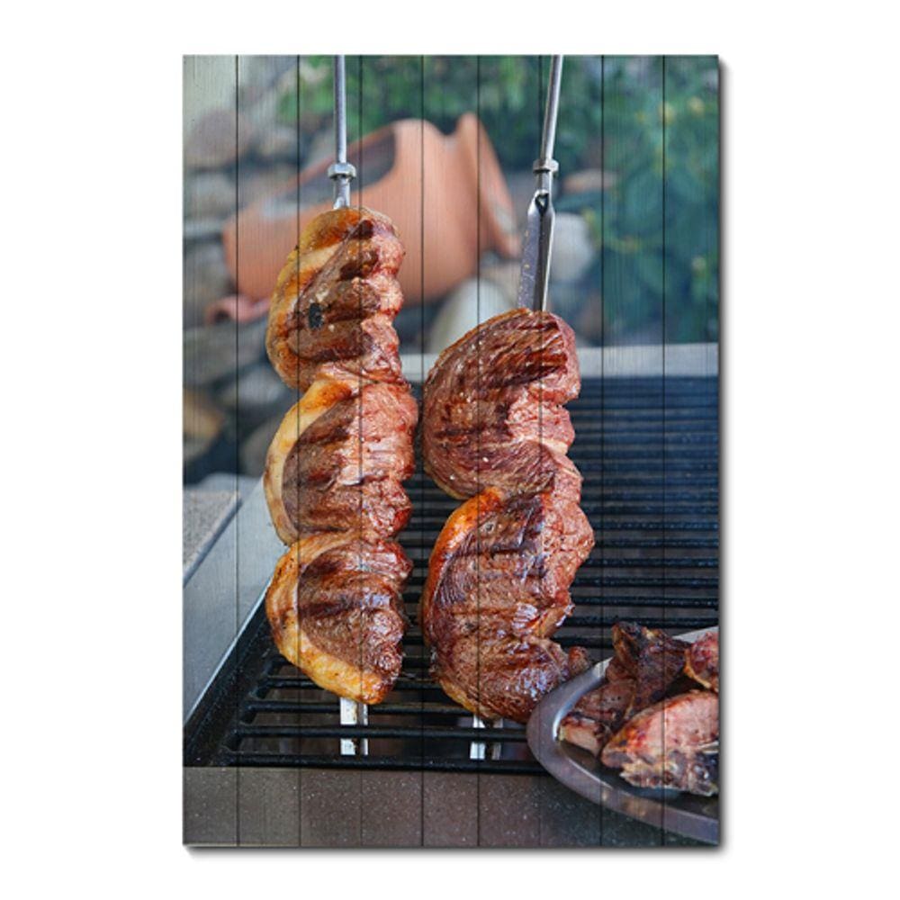 Placa Decorativa - Churrasco - Carne - 1036