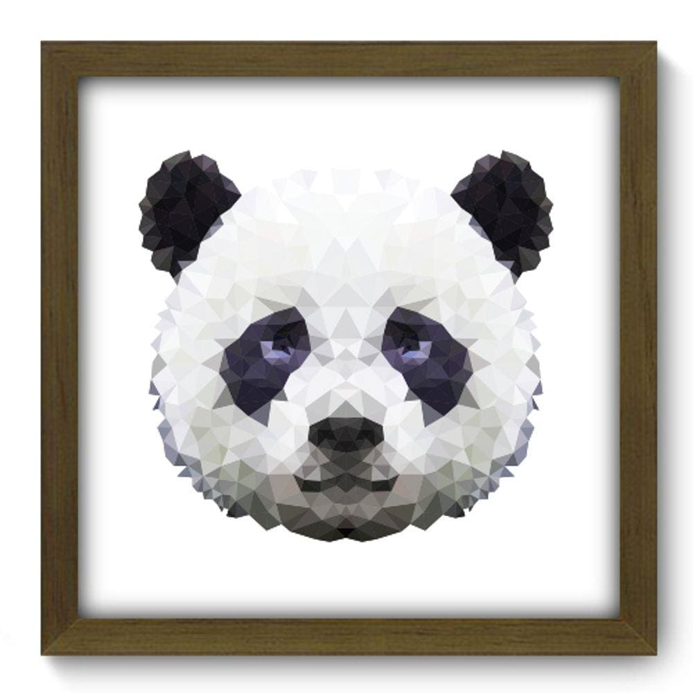 Quadro Decorativo - Urso Panda - 33cm x 33cm - 144
