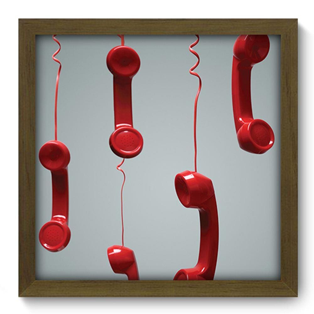 Quadro Decorativo - Telefone - 33cm x 33cm - 142