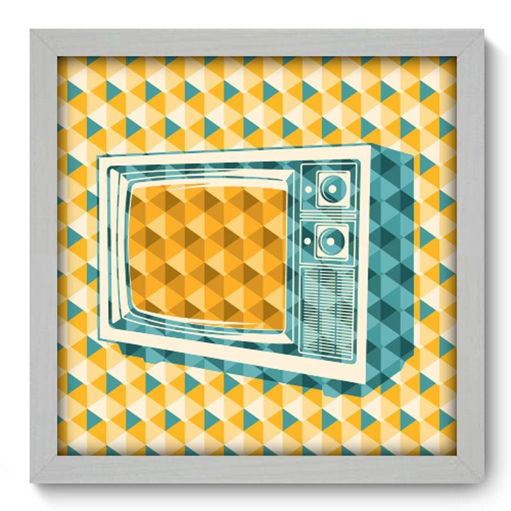 Quadro Decorativo - Televisão - 33cm x 33cm - 033