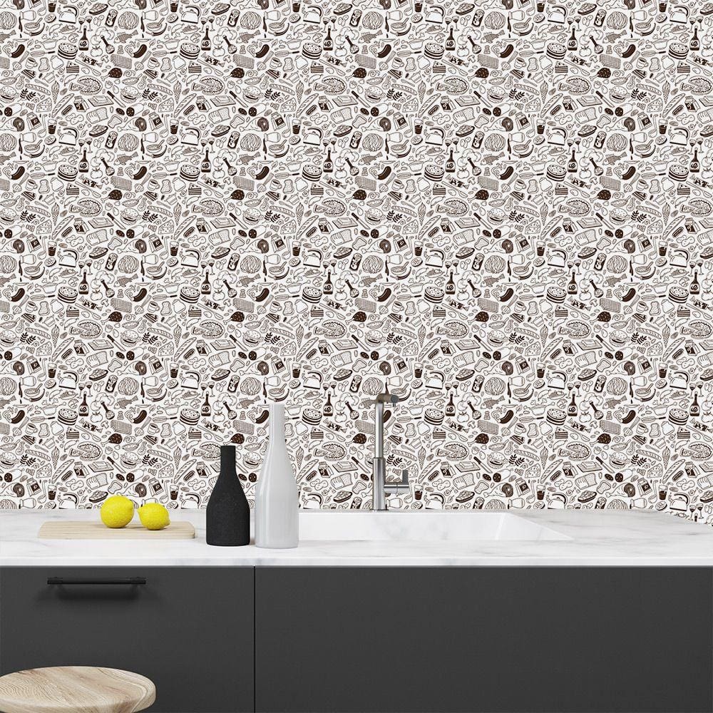 Papel de Parede Adesivo - Tudo de Cozinha - 904ppc