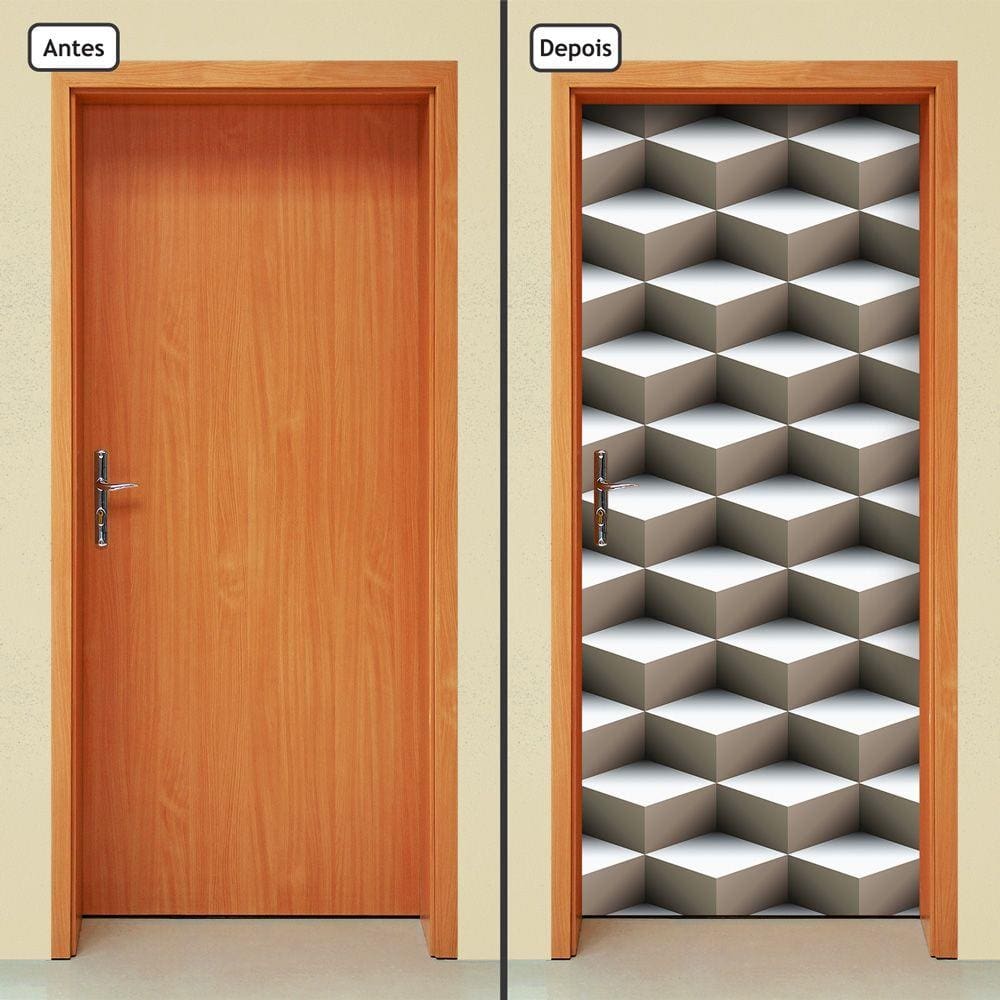 Adesivo Decorativo de Porta - Abstrato - 835cnpt