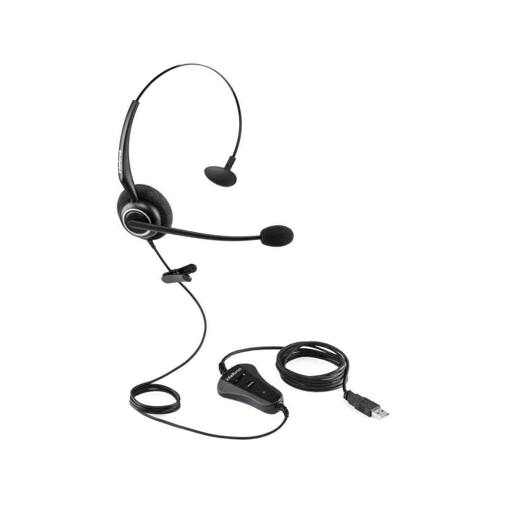 Headset Fone Intelbras CHS55, Monoauricular, USB - Preto