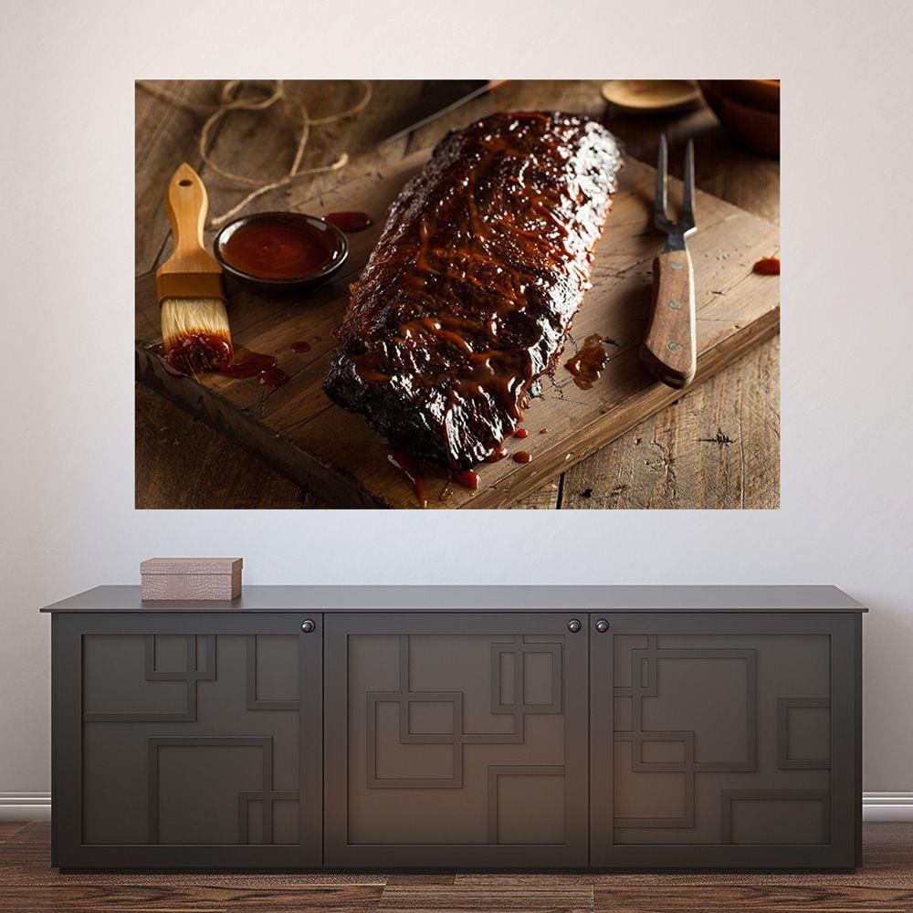 Painel Adesivo de Parede - Churrasco - 488pnp